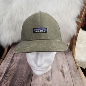 Patagonia Khaki Green The Tin Shed Canvas Cap Snapback‎